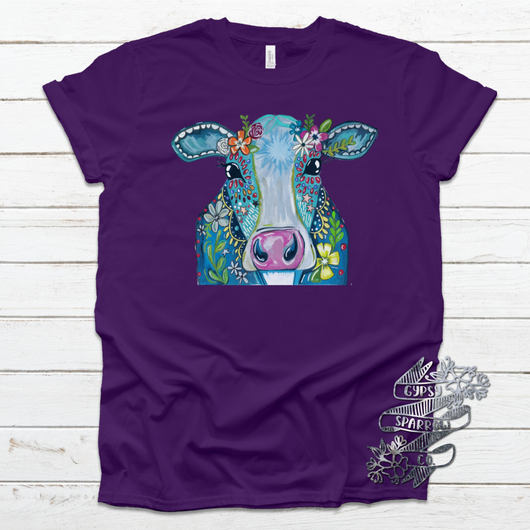 Boho Cow Tee