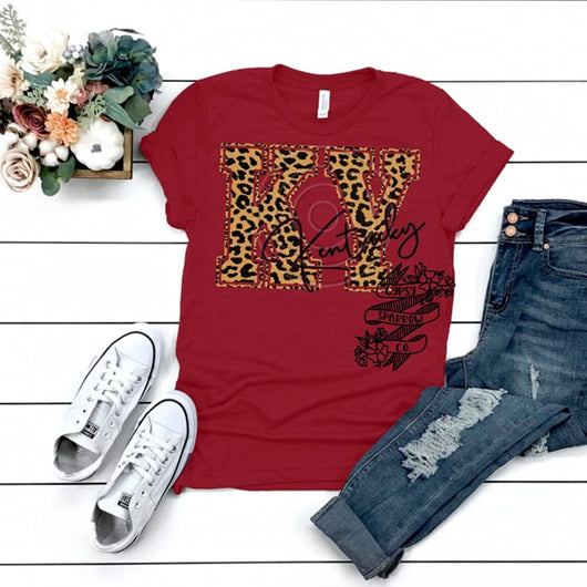 KY Leopard Print Tee