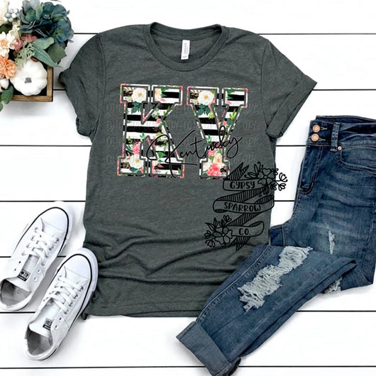 KY Floral Print Tee