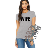 Thin Line Flag Wife Tee