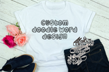 Custom Color-Me Word Tees