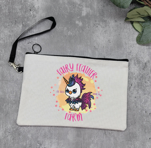 Fairy Feather Farm Zip Pouch