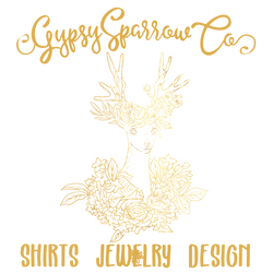 Floral Deer Outline Logo