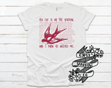 His Eye is on the Sparrow Lyrics Tee