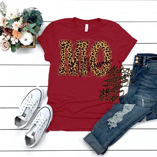 MO Leopard Print Tee