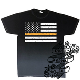 Ombre Thin Line Flag Tee