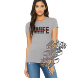 Thin Line Flag Wife Tee