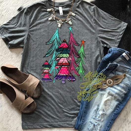 Sassy Christmas Trees Tee