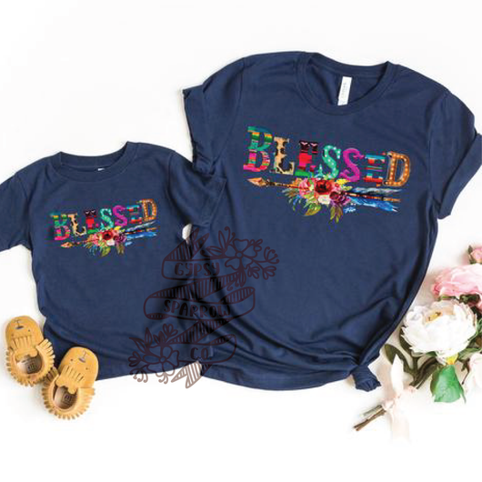 Shabby Blessed Tee Set