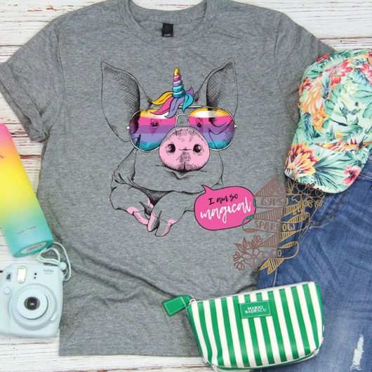 Magical Rainbow Pig Tee