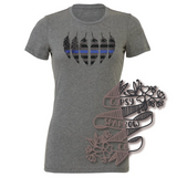 Thin Blue Line Feather Tees