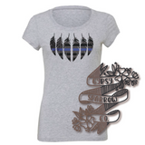 Thin Blue Line Feather Tees