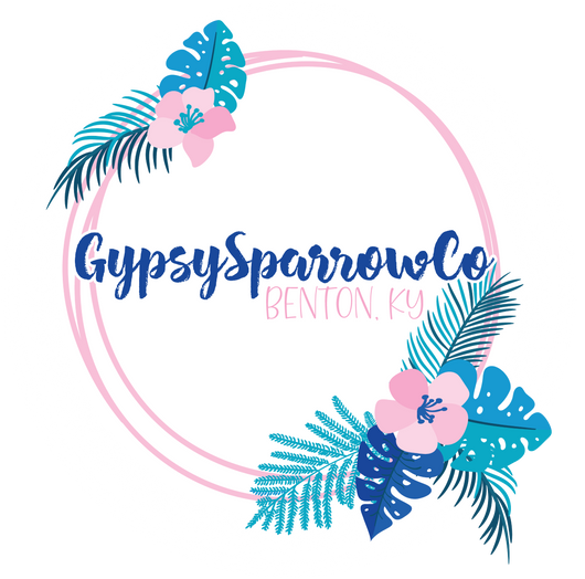 Tropical Wire Frame Floral Logo
