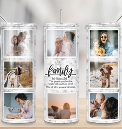 Custom Family Definition Photo Tumbler (PLEASE READ BEFORE ORDERING!)