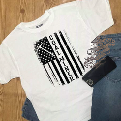 Coal Miner Flag Tee