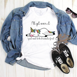 Dramatic Unicorn Tee