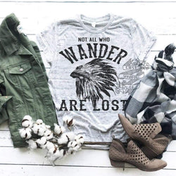 Not All Who Wander Headdress Tee