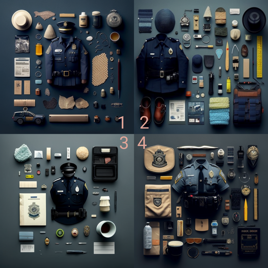 Duty (knolling series)