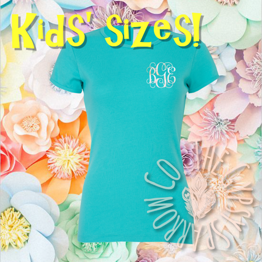 Kids' Sizes Surprise Monogram T-shirts!