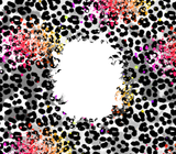 Colorful Leopard Monogram Tumbler (Multiple Colors!)