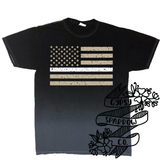 Ombre Thin Line Flag Tee